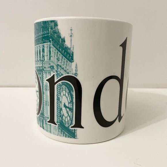 2002 Starbucks London City Mug Collector Series England Big Ben 20oz - Picture 2 of 16